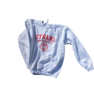 Strand bookstore varsity grey sweatshirt